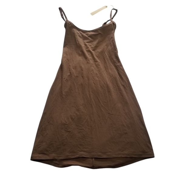 Skims FITS EVERYBODY Slip Dress Cocoa Brown Dress XSMALL NWT - Picture 2 of 6